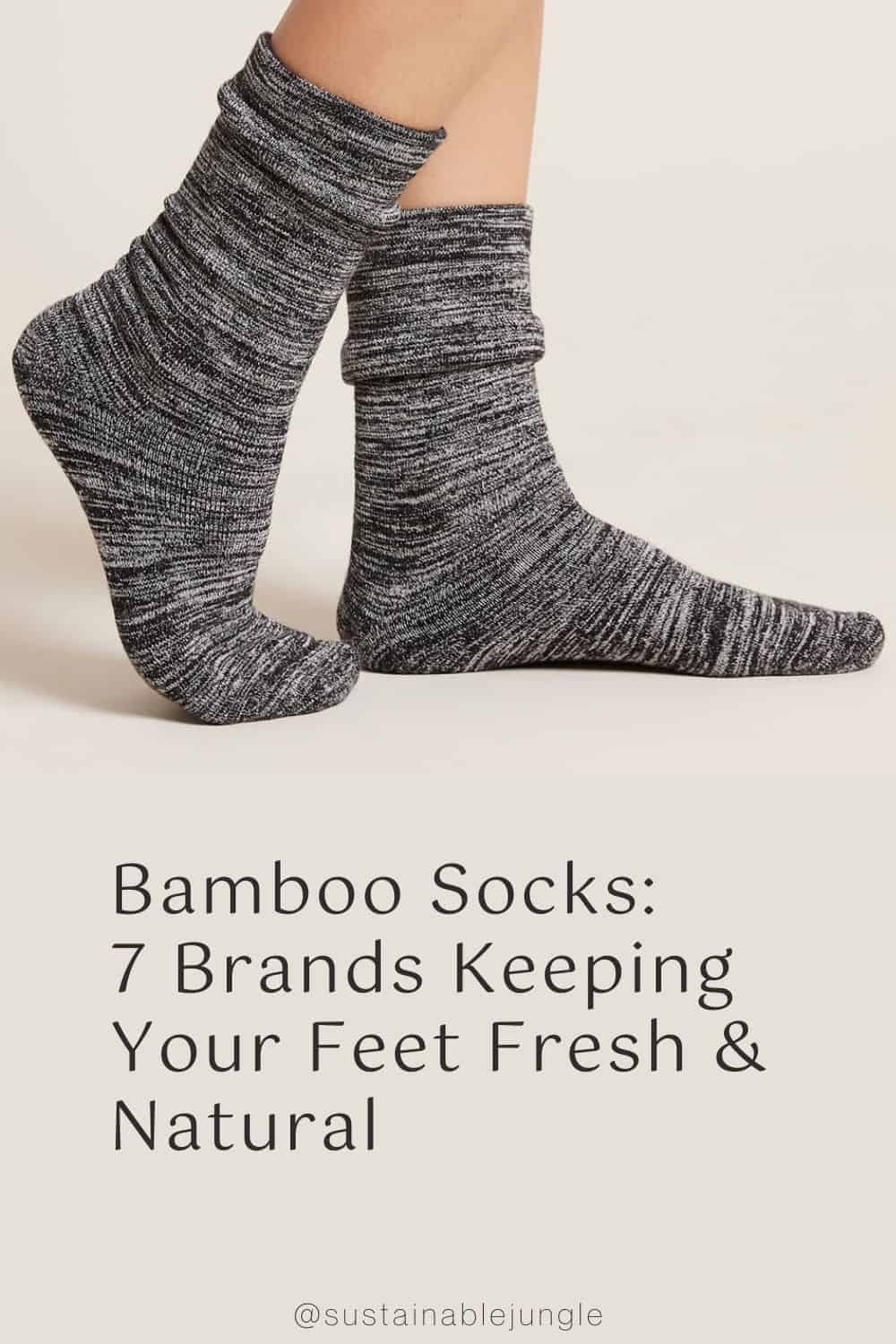 Bamboo Socks: 7 Brands Keeping Your Feet Fresh & Natural Image by Boody #bamboosocks #bambooanklesocks #bambooathleticsocks #organicbamboosocks #socksmadefrombamboo #bamboodresssocks #sustainablejungle