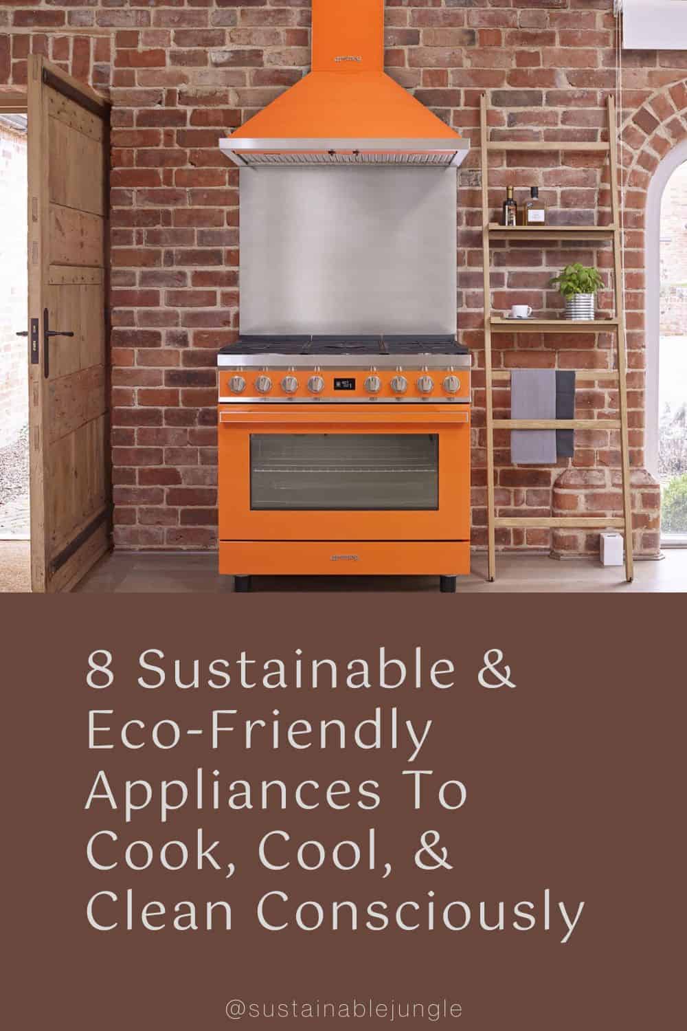 8 Sustainable & Eco-Friendly Appliances To Cook, Cool, & Clean Consciously Image by SMEG #ecofriendlyappliances #ecofriendlykitchenappliances #ecofriendlylaundryappliances #ecocookers #sustainableappliances #sustainablehouseholdappliances #sustainablejungle