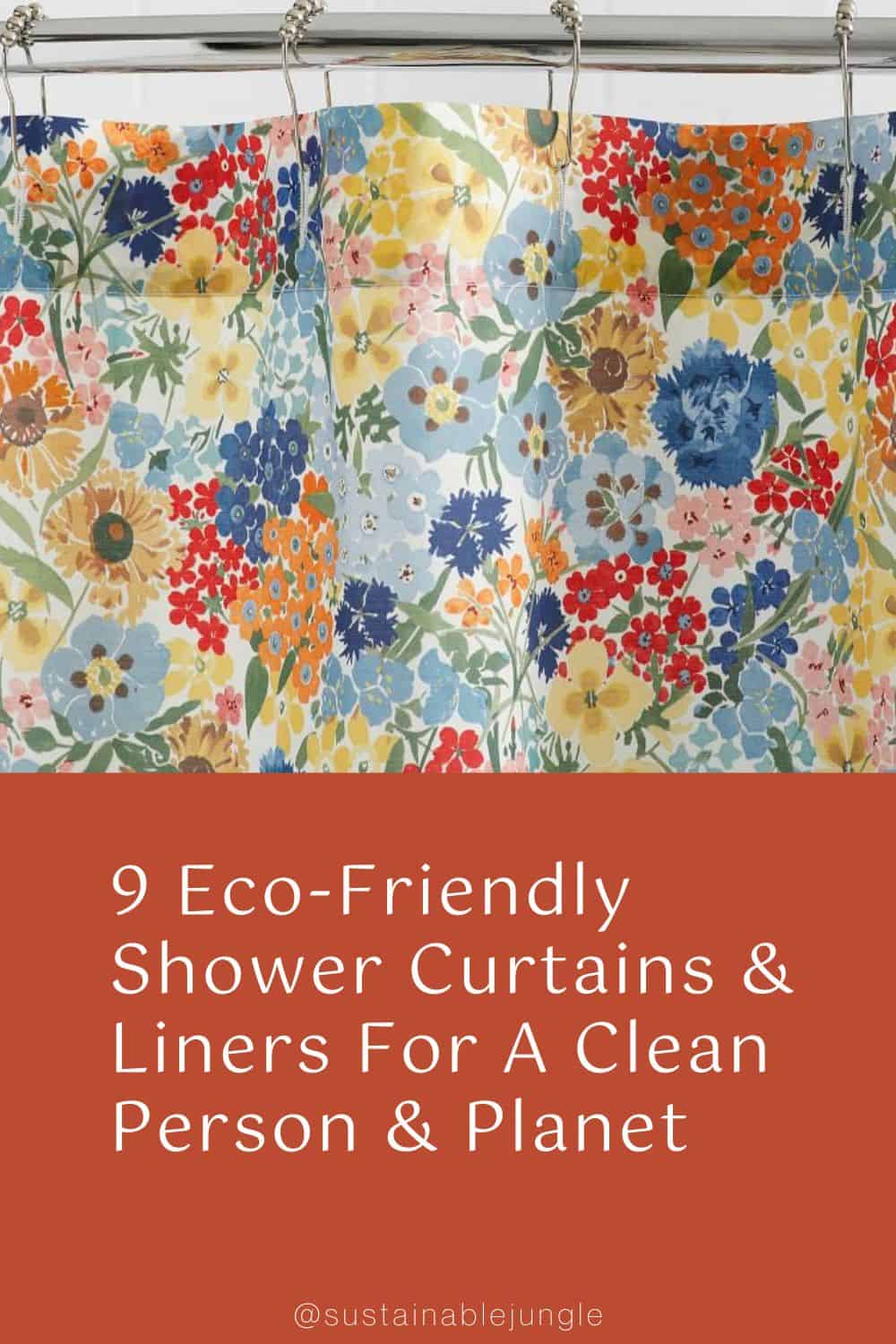 9 Eco-Friendly Shower Curtains & Liners For A Clean Person & Planet Image by Pottery Barn #ecofriendlyshowercurtains #ecofriendlyshowercurtainliners #ecoshowercurtains #sustainableshowercurtains #sustainableshowercurtainliners #naturalsustainableshowercurtains #sustainablejungle