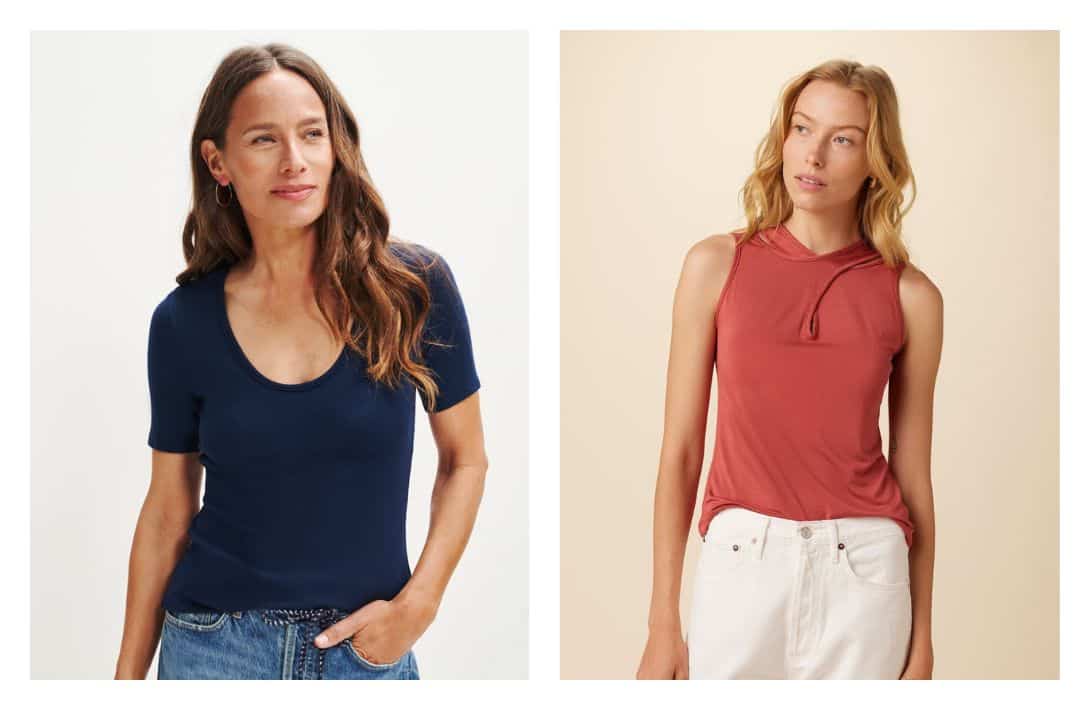 9 TENCEL Clothing Brands To Tree-T Yourself Images by Amour Vert #tencelclothing #tencellyocellclothing #lyocellclothing #tencelfabricclothing #tencelclothingbrands #tencelclothingforwomen #sustainablejungle