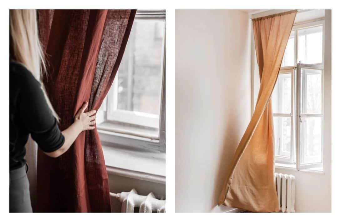 9 Sustainable & Organic Curtains To Blackout Your Room, Not The Planet Images by AmourLinen #organiccurtains #organicblackoutcurtains #sustainablecurtains #organicdrapes #sustainablelinencurtains #sustainablejungle