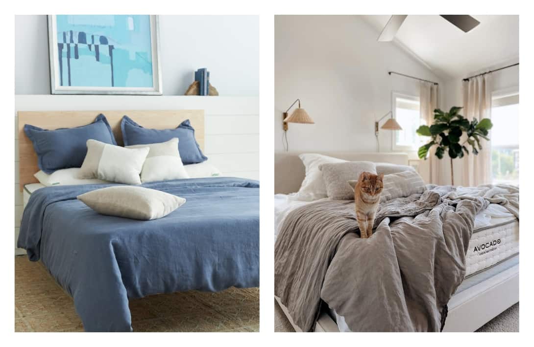 11 Sustainable Bedding Brands Tucking You In Without ToxinsImages by Avocado#sustainablebedding #affordablesustainablebedding #sustainablesheets #ecofriendlybedding #ecofriendlysheets #sustainablejungle