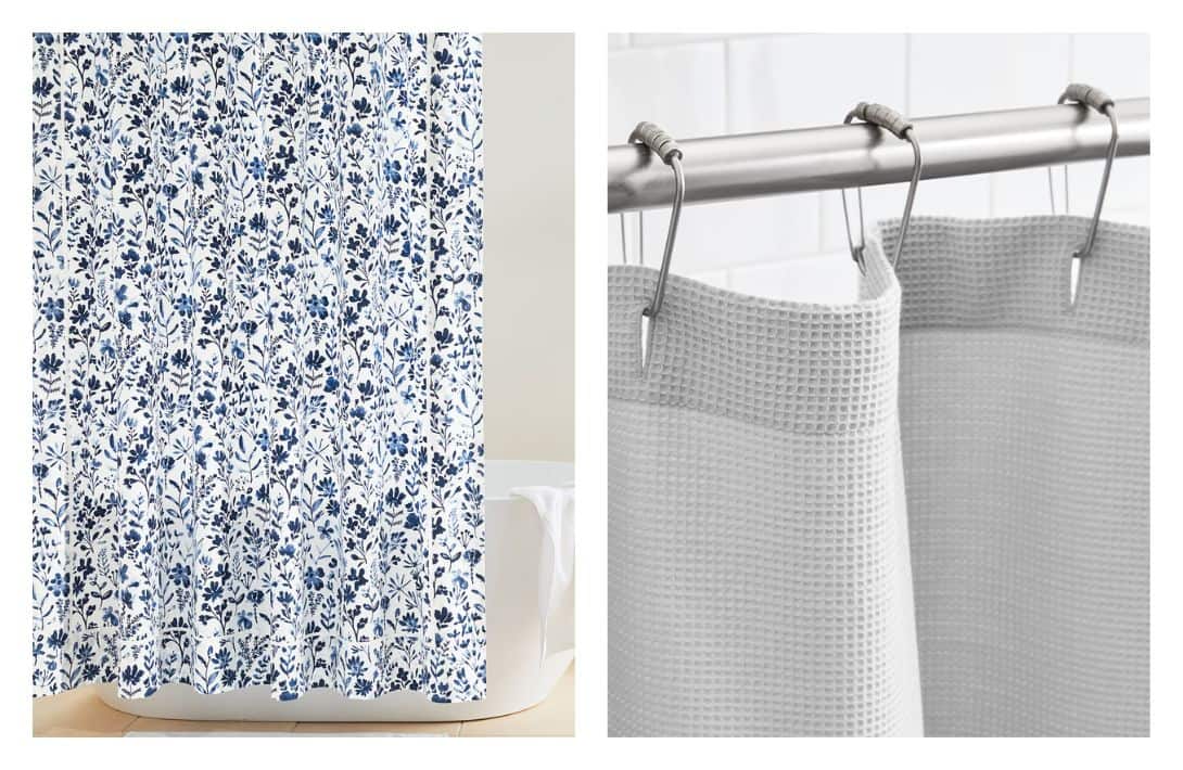 9 Eco-Friendly Shower Curtains & Liners For A Clean Person & Planet Images by Boll & Branch #ecofriendlyshowercurtains #ecofriendlyshowercurtainliners #ecoshowercurtains #sustainableshowercurtains #sustainableshowercurtainliners #naturalsustainableshowercurtains #sustainablejungle