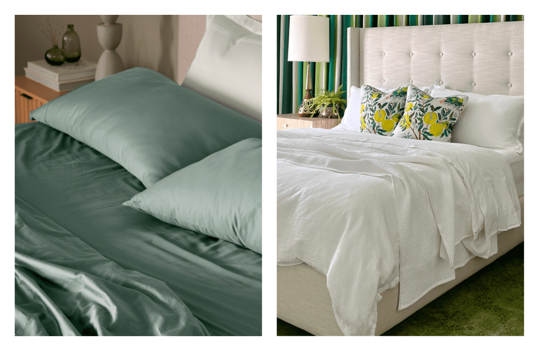 11 Sustainable Bedding Brands Tucking You In Without Toxins Images by Boll & Branch #sustainablebedding #affordablesustainablebedding #sustainablesheets #ecofriendlybedding #ecofriendlysheets #sustainablejungle