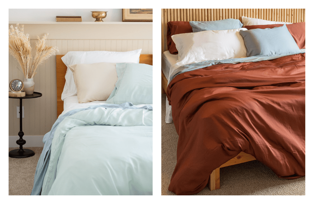 11 Sustainable Bedding Brands Tucking You In Without Toxins Images by Eucalypso #sustainablebedding #affordablesustainablebedding #sustainablesheets #ecofriendlybedding #ecofriendlysheets #sustainablejungle