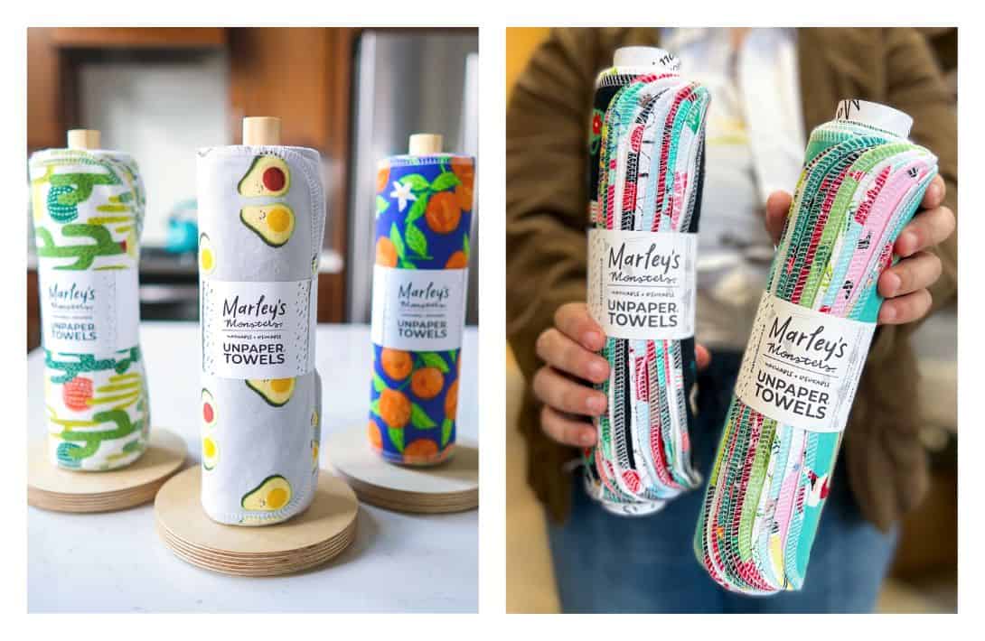 Ditch The Disposables With These 9 Reusable Paper Towel Alternatives Images by Marley’s Monsters #reusablepapertowels #cottonreusablepapertowels #reusablepapertowelroll #papertowelalternatives #alternativestopapertowels #reusablepapertowelsDIY #sustainablejungle