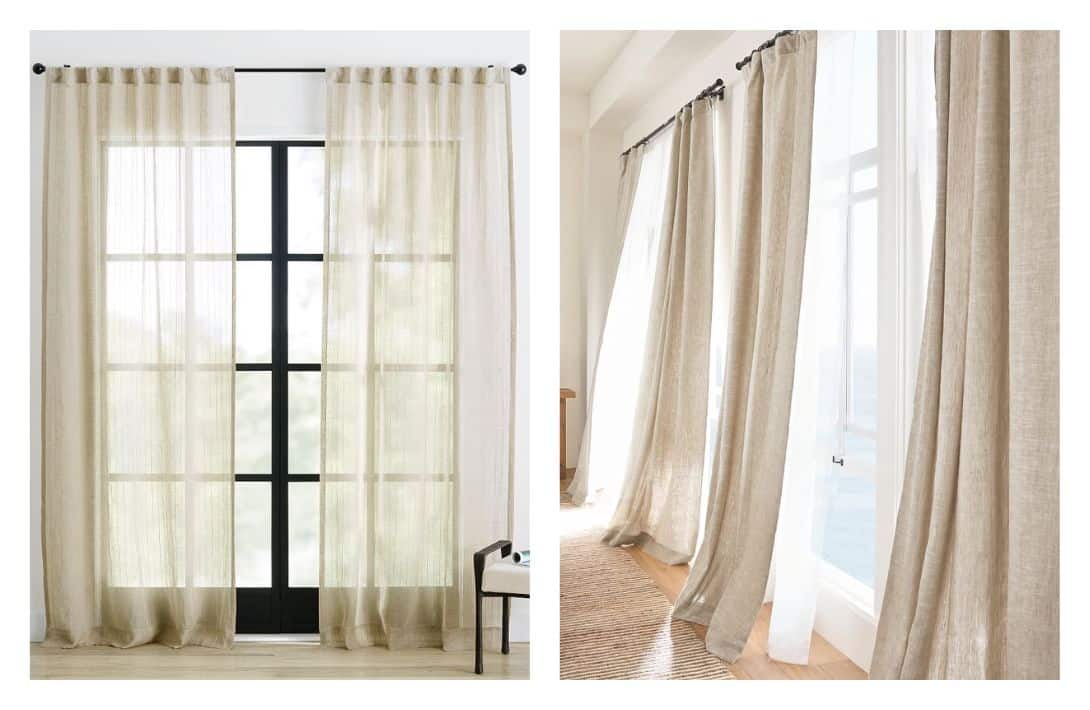 9 Sustainable & Organic Curtains To Blackout Your Room, Not The Planet Images by Pottery Barn #organiccurtains #organicblackoutcurtains #sustainablecurtains #organicdrapes #sustainablelinencurtains #sustainablejungle