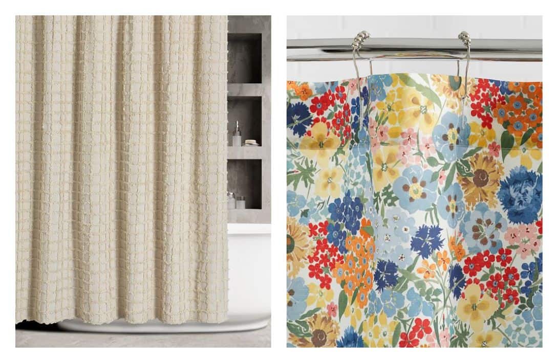 9 Eco-Friendly Shower Curtains & Liners For A Clean Person & Planet Images by Pottery Barn #ecofriendlyshowercurtains #ecofriendlyshowercurtainliners #ecoshowercurtains #sustainableshowercurtains #sustainableshowercurtainliners #naturalsustainableshowercurtains #sustainablejungle