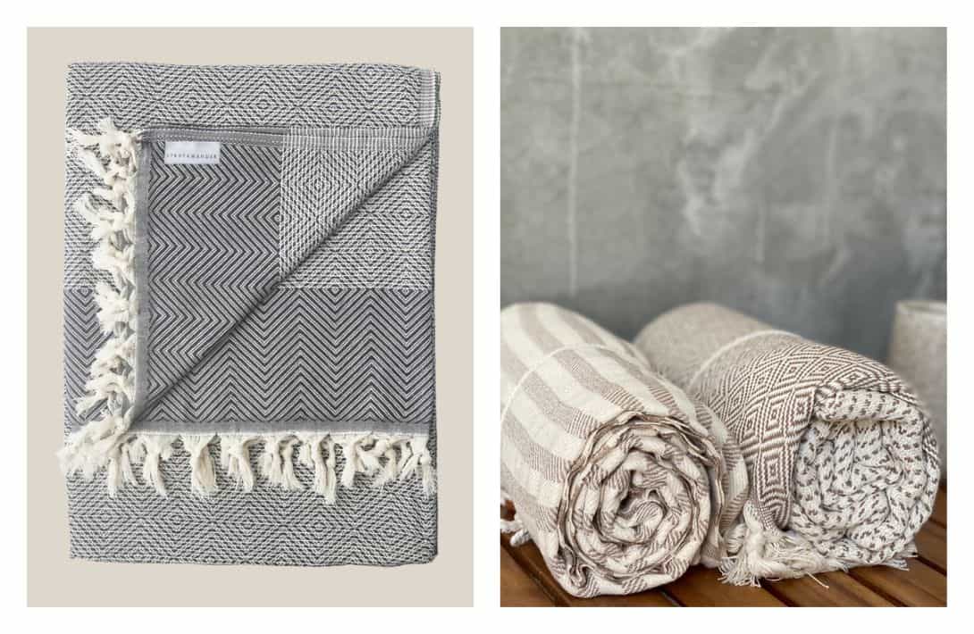 9 Fair Trade & Sustainable Blankets For All The Conscious Cozies Images by Stray & Wander #sustainableblankts #sustainablethrows #sustainablethrowblankets #fairtradeblankets #handwovenfairtradeblankets #fairtradethrows #sustainablejungle