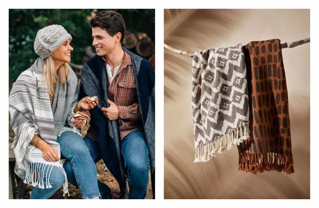 9 Fair Trade & Sustainable Blankets For All The Conscious Cozies Images by Ten Thousand Villages #sustainableblankts #sustainablethrows #sustainablethrowblankets #fairtradeblankets #handwovenfairtradeblankets #fairtradethrows #sustainablejungle