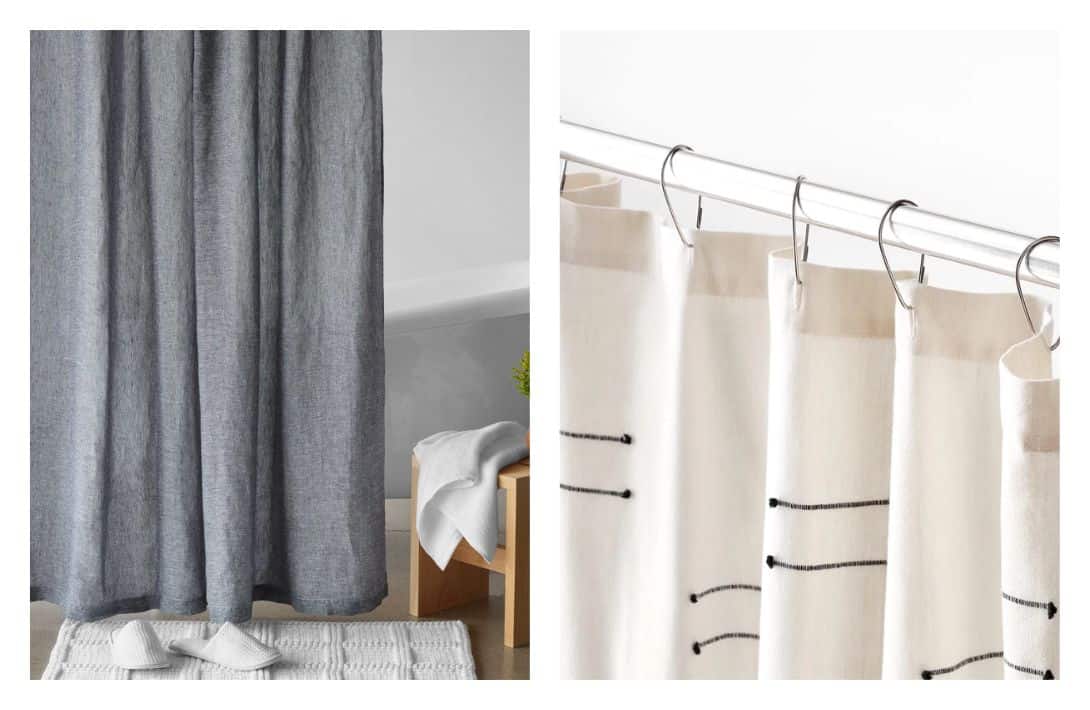 9 Organic & Non-Toxic Shower Curtains & Liners To Wash Your Worries Away Images by The Citizenry #nontoxicshowercurtains #nontoxicshowercurtainliners #organicshowercurtains #bestnontoxicshowercurtains #organiccottonshowercurtains #sustainablejungle