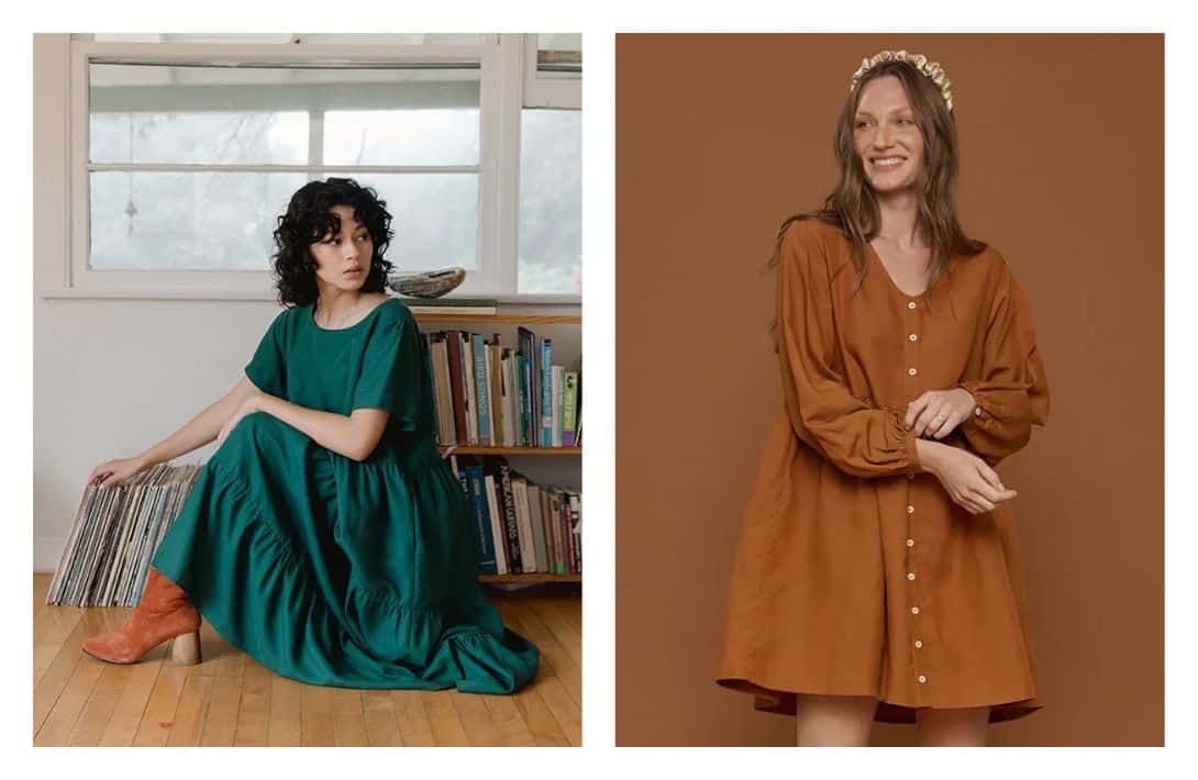 9 TENCEL Clothing Brands To Tree-T Yourself Images by Tradlands #tencelclothing #tencellyocellclothing #lyocellclothing #tencelfabricclothing #tencelclothingbrands #tencelclothingforwomen #sustainablejungle