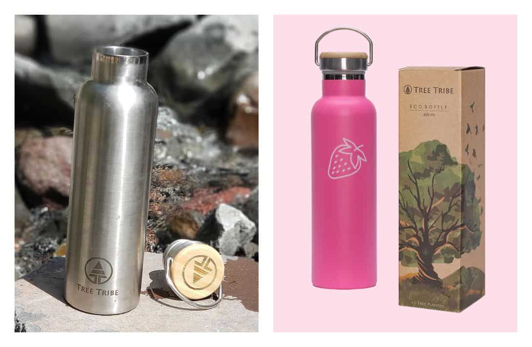 9 Plastic-Free Water Bottles for Non-Toxic, Non-Stop Hydration Images by Tree Tribe #plasticfreewaterbottles #nonplasticwaterbottles #nontoxicplasticfreewaterbottles #bestnonplasticwaterbottles #plasticfreeglasswaterbottles #plasticfreemetalwaterbottles #sustainablejungle