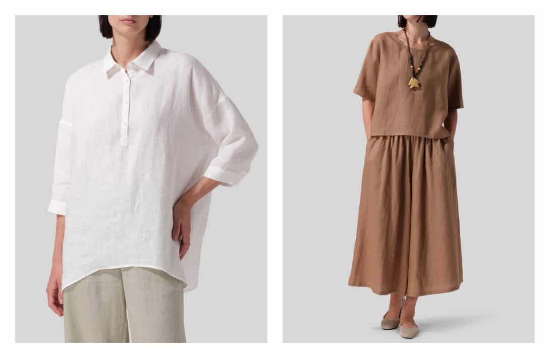 7 Plus-Size Linen Clothing Brands For The Perfect Eco Flax-Fit Images by Vivid Linen #plussizelinenclothing #plussizewomenslinenclothing #plussizelinendresses #plussizelinenpants #plussizelinentops #linenclothingplussize #sustainablejungle