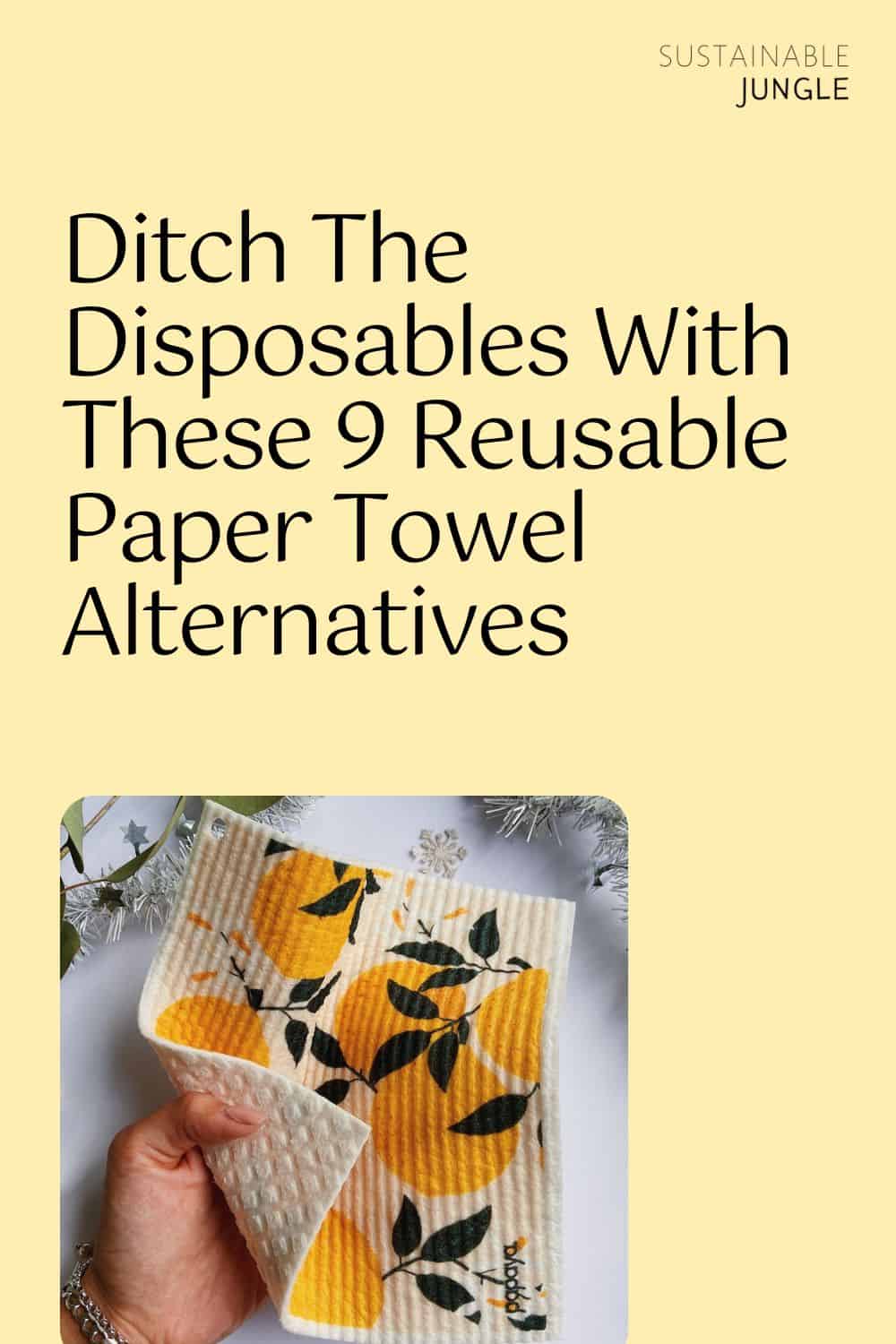 Reusable Paper Towels  Eco, Zero Waste & Washable - Papaya