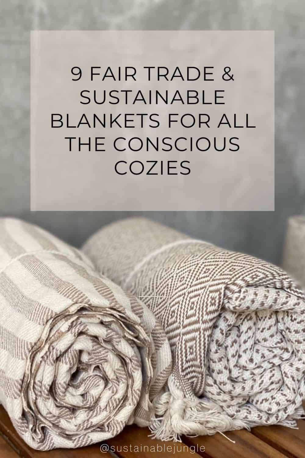 9 Fair Trade & Sustainable Blankets For All The Conscious Cozies Image by Stray & Wander #sustainableblankts #sustainablethrows #sustainablethrowblankets #fairtradeblankets #handwovenfairtradeblankets #fairtradethrows #sustainablejungle
