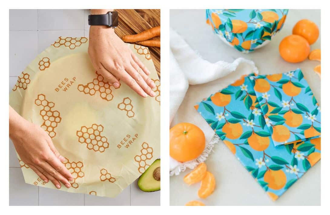 How To Use Beeswax Wraps & 7 Buzzworthy Reusable Food Wrap To Get Started Images by Bee’s Wrap and Nothing Fancy Supply #howtousebeeswaxwraps #howtousebeeswaxfoodwraps #reusablefoodwraps #bestreusablefoodwraps #howtousebeeswrap #sustainablejungle