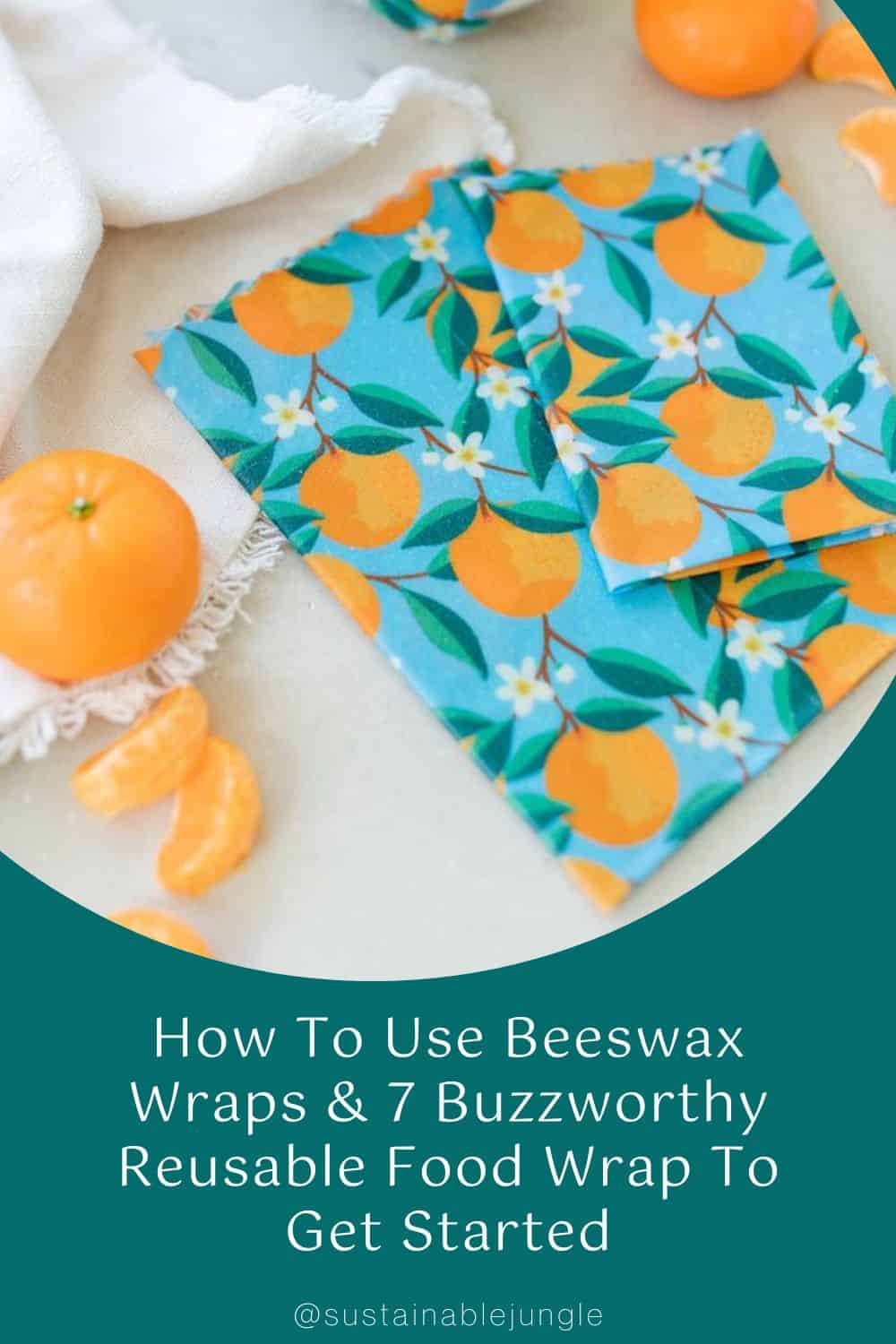 How To Use Beeswax Wraps & 7 Buzzworthy Reusable Food Wrap To Get Started Image by Nothing Fancy Supply #howtousebeeswaxwraps #howtousebeeswaxfoodwraps #reusablefoodwraps #bestreusablefoodwraps #howtousebeeswrap #sustainablejungle