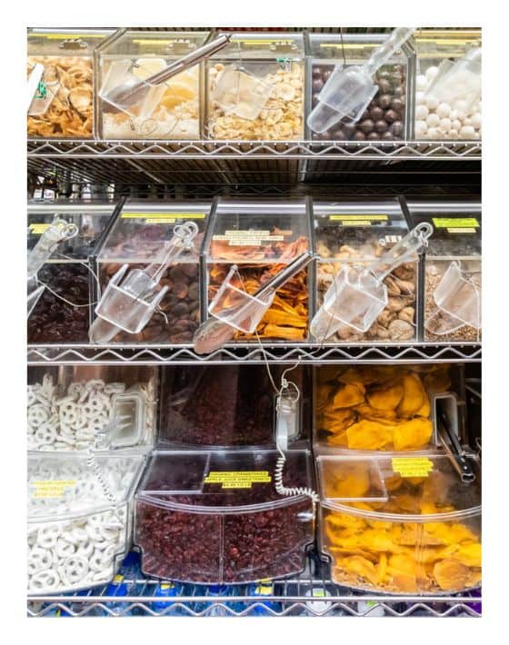Take A Bite Out Of The Big Apple’s Waste With 13 Bulk & Zero Waste Stores in NYC Image by Manhattan Health Food Store #zerowastestoresNYC #zerowastegrocerystoresNYC #NYCzerowastestores #bulkstoresNYC #bulkgrocerystoresNYC #bulkfoodstoresNYC #sustainablejungle