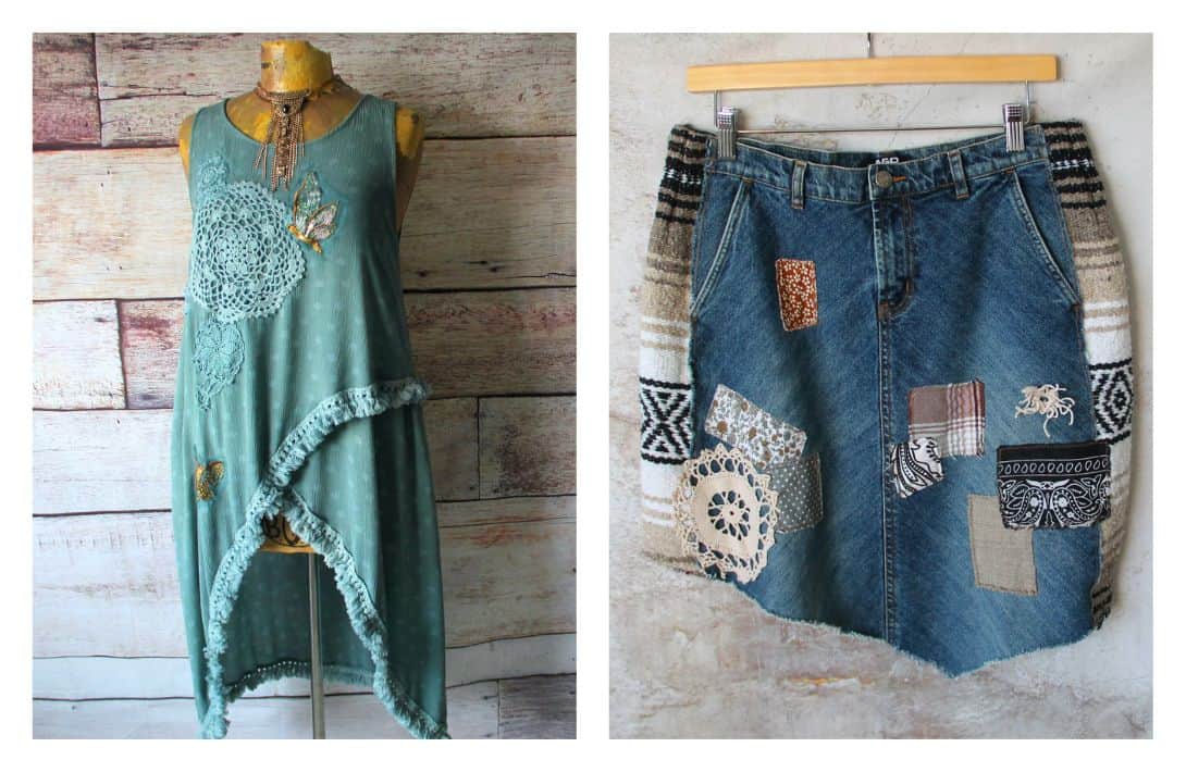 12 Upcycled Fashion Brands For Dreamy Recycled & Deadstock Clothing Images by Broken Ghost Clothing #upcycledfashion #upcycledfashiondesigners #upcycledfashionbrands #upcycledclothing #upcycledclothes #upcycledclothingbrands #sustainablejungle