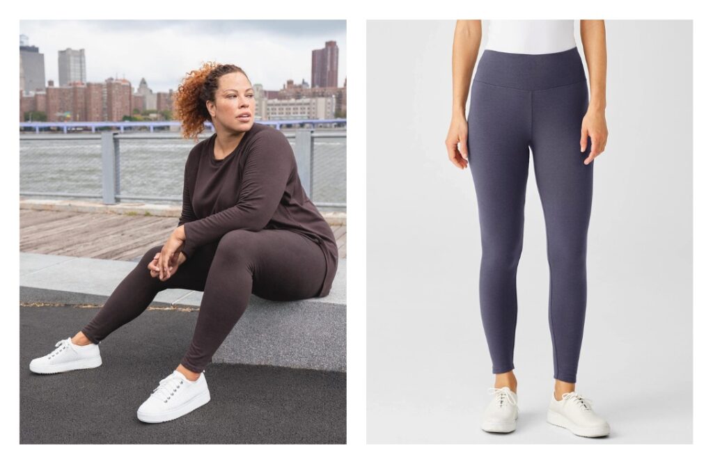 7 Organic Cotton Leggings for Conscious Comfort EverydayImages by Eileen Fisher#organiccottonleggings #organiccottonleggingswithpockets #bestorganiccottonleggings #organicleggings #organicblackleggings #orgaicwomensleggings #sustainablejungle