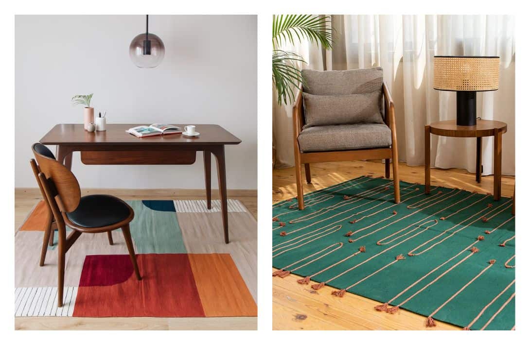11 Non-Toxic Rugs & Carpets For a Toe-Tally Organic Home Images by Kiliim #nontoxicrugs #nontoxicarearugs #organicrugs #organiccottonrugs #organicwoolrugs #nontoxiccarpet #sustainablejungle