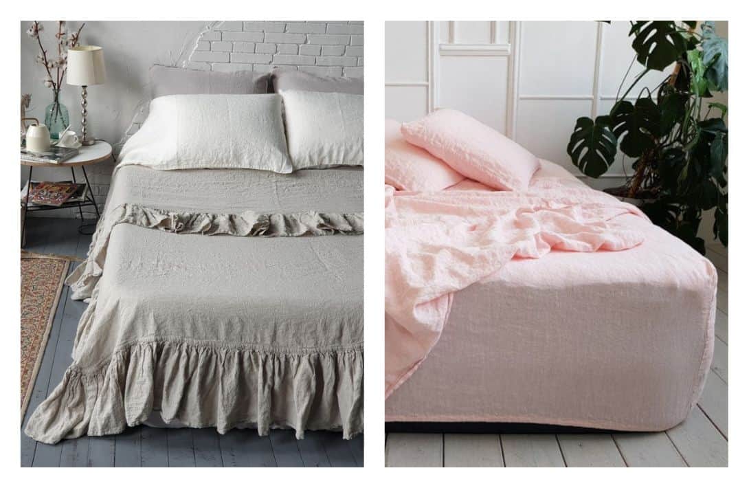 9 Affordable Linen Sheets For More Sustainable Slumber Images by Kingdom of Comfort #linensheets #affordablelinensheets #linenbedding #flaxlinensheets #cheaplinenbedding #linenbedhseets #sustainablejungle