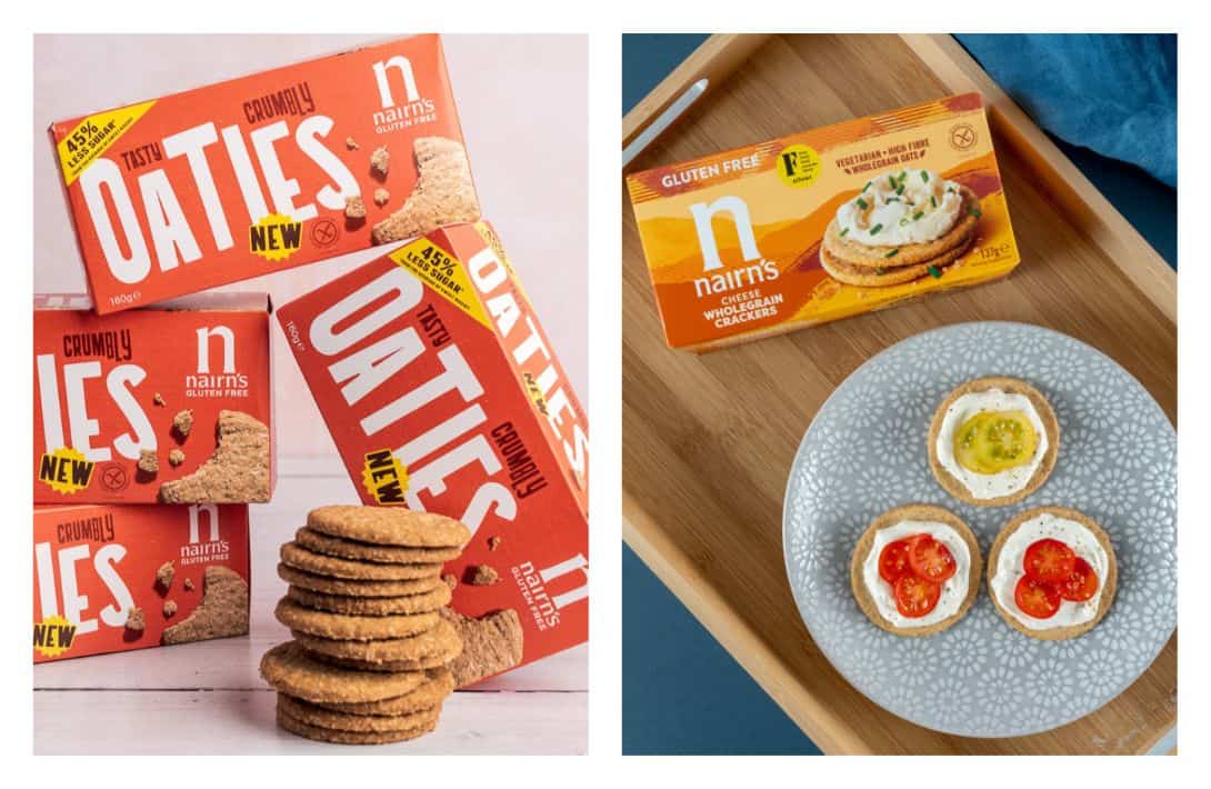 9 Sustainable Snacks Suitable For Eco-Friendly Food Fanatics Images by Nairns #sustainablesnacks #sustainablesnackbrands #snackswithsustainablepackaging #ecofriendlysnacks #ecofriendlypackagedsnacks #sustainablejungle