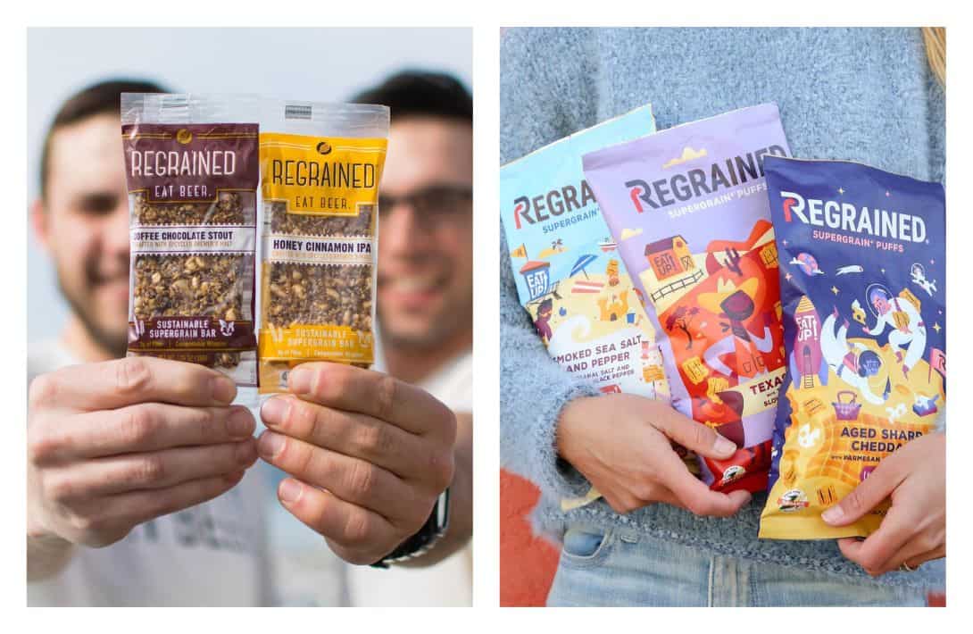 9 Sustainable Snacks Suitable For Eco-Friendly Food Fanatics Images by ReGRained #sustainablesnacks #sustainablesnackbrands #snackswithsustainablepackaging #ecofriendlysnacks #ecofriendlypackagedsnacks #sustainablejungle