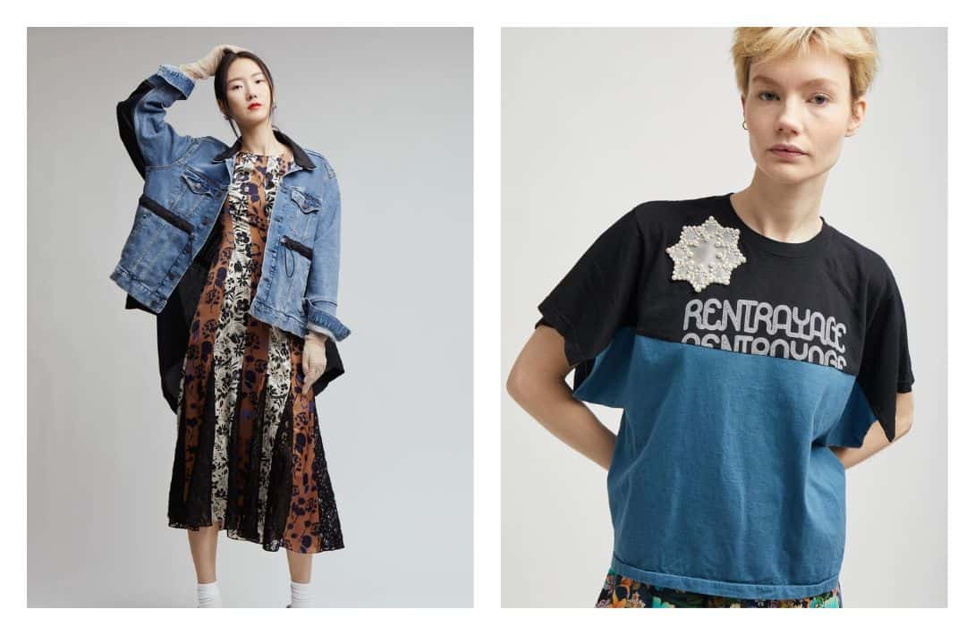 12 Upcycled Fashion Brands For Dreamy Recycled & Deadstock Clothing Images by Rentrayage #upcycledfashion #upcycledfashiondesigners #upcycledfashionbrands #upcycledclothing #upcycledclothes #upcycledclothingbrands #sustainablejungle