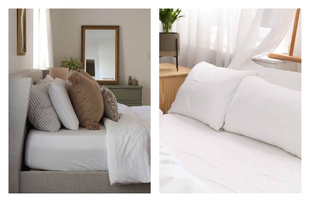 9 Affordable Linen Sheets For More Sustainable Slumber Images by SOL Organics #linensheets #affordablelinensheets #linenbedding #flaxlinensheets #cheaplinenbedding #linenbedhseets #sustainablejungle