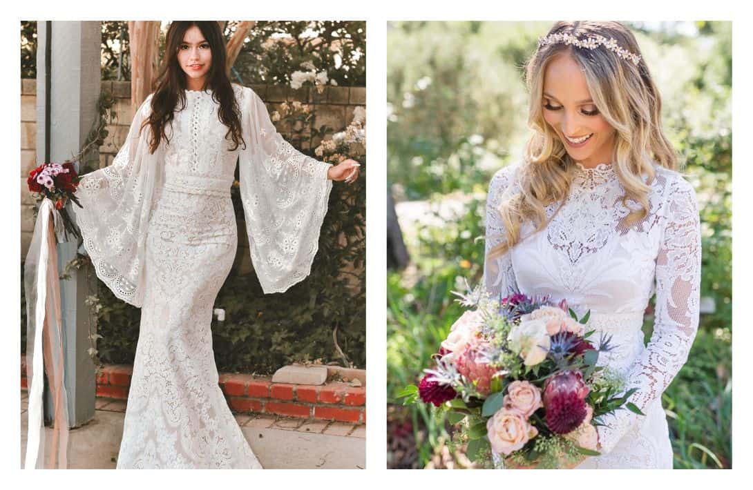 13 Eco-Friendly & Sustainable Wedding Dresses To Naturally Tie The Knot Images by Saldana Vintage #sustainableweddingdresses #sustainableweddingdressdesigners #affordablesustainableweddingdresses #allnaturalweddingdresses #naturalfiberweddingdresses #sustainableweddingdressused #sustainablejungle
