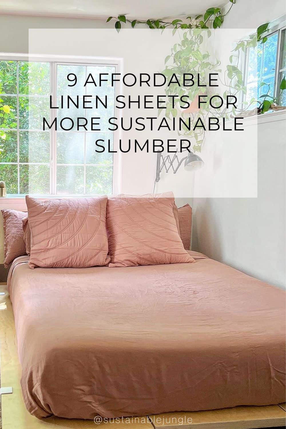 9 Affordable Linen Sheets For More Sustainable Slumber Image by Parachute #linensheets #affordablelinensheets #linenbedding #flaxlinensheets #cheaplinenbedding #linenbedhseets #sustainablejungle