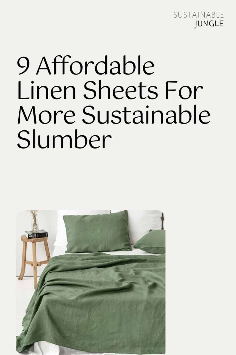 9 Affordable Linen Sheets For More Sustainable Slumber Image by MagicLinen #linensheets #affordablelinensheets #linenbedding #flaxlinensheets #cheaplinenbedding #linenbedhseets #sustainablejungle