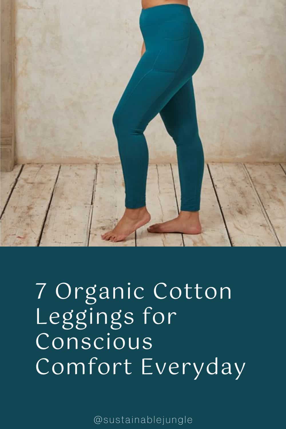 7 Organic Cotton Leggings for Conscious Comfort Everyday Image by People Tree #organiccottonleggings #organiccottonleggingswithpockets #bestorganiccottonleggings #organicleggings #organicblackleggings #orgaicwomensleggings #sustainablejungle