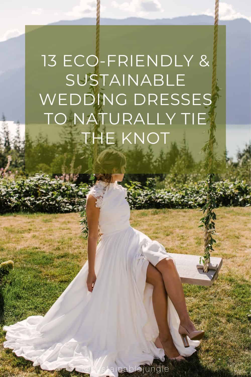 13 Eco-Friendly & Sustainable Wedding Dresses To Naturally Tie The Knot Image by Pure Magnolia #sustainableweddingdresses #sustainableweddingdressdesigners #affordablesustainableweddingdresses #allnaturalweddingdresses #naturalfiberweddingdresses #sustainableweddingdressused #sustainablejungle