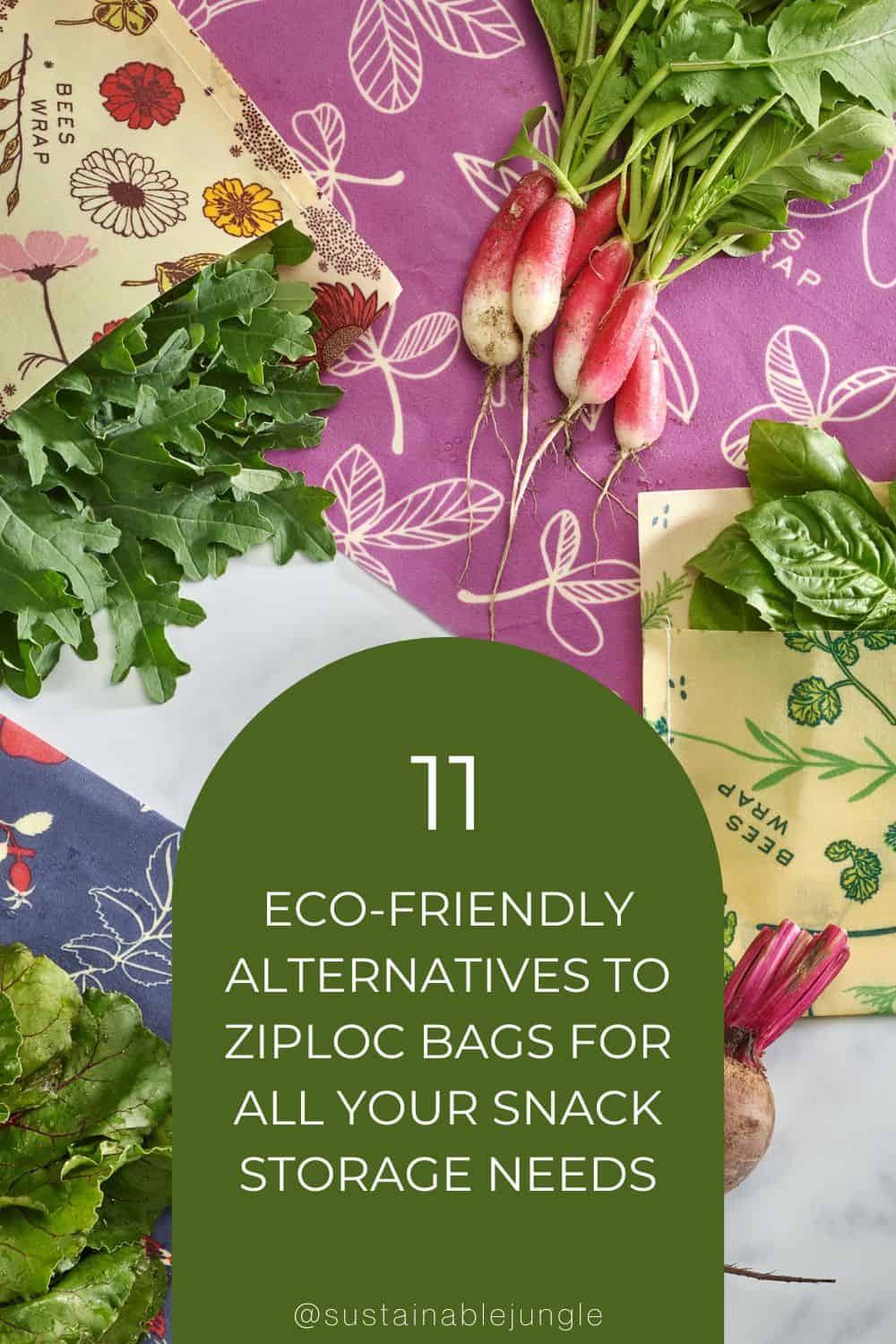 11 Eco-Friendly Alternatives to Ziploc Bags For All Your Snack Storage Needs Image by Bee's Wrap #alternativestoziplocbags #ziplocbagalternatives #alternativestoziplockfreezerbags #zerowasteziplockbagalternatives #ecofriendlyziplockbagalternatives #ecofriendlyziplockbags #sustainablejungle