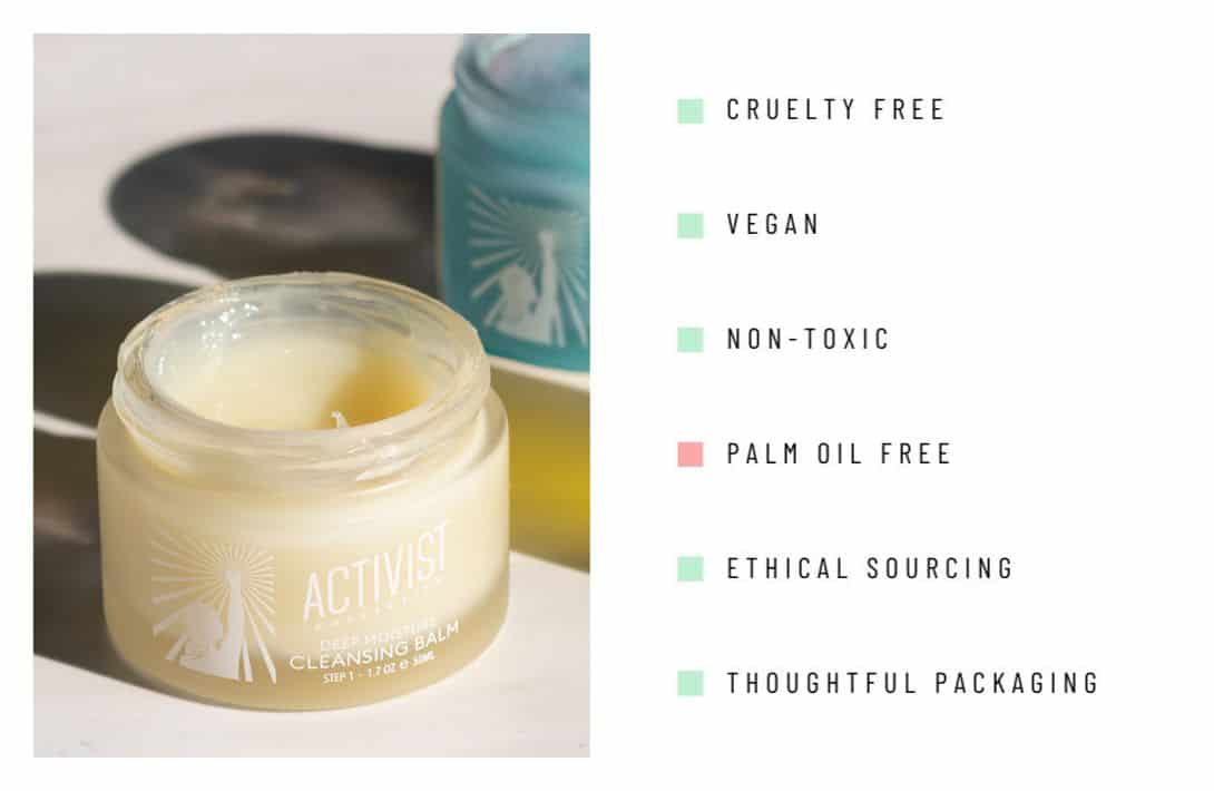9 Clean Beauty Brands With the Best Natural Makeup Remover To Keep Your Skin (And The Planet!) Glowing Image by Activist Skincare #naturalmakeupremover #bestnaturalmakeupremover #organicmakeupremover #allnaturalmakeupremover #organiceyemakeupremover #naturaloilmakeupremover #sustainablejungle