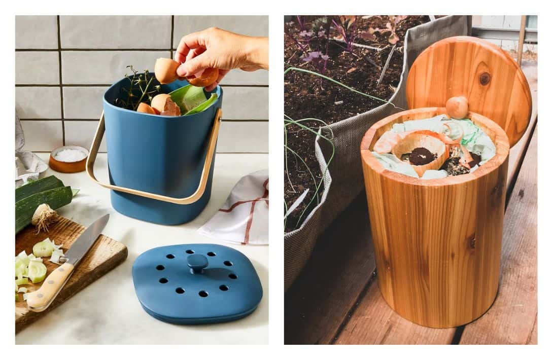 Bamboo Kitchen Compost Bin, Kitchen Accessories