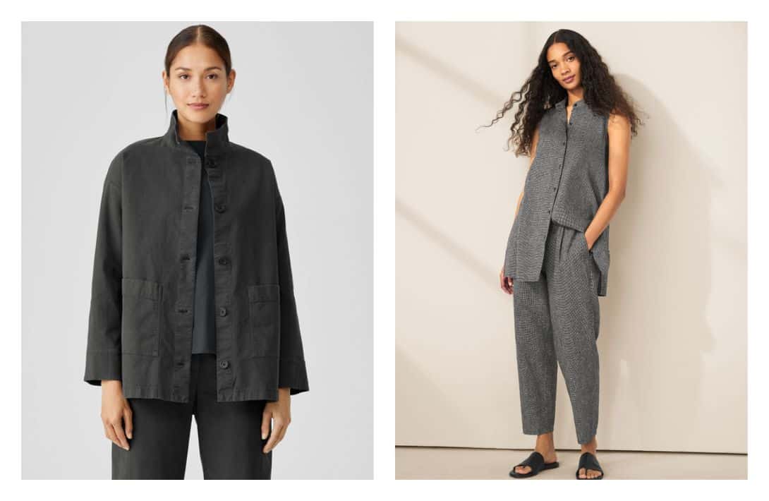 11 Hemp Clothing Brands Combining Style With Sustainability Images by Eileen Fisher #hempclothingbrands #organichempclothingbrands #clothingmadefromhemp #sustainablehempclothing #womenshempclothes #sustainablejungle