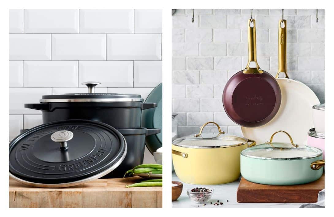 9 Non-Toxic Cookware Brands For The Healthiest & Safest Sautés Images by Greenpan #nontoxiccookware #safestnontoxiccookware #nontoxicpotsandpans #nontoxicnonstickcookware #healthiestcookware #healthycookware #sustainablejungle