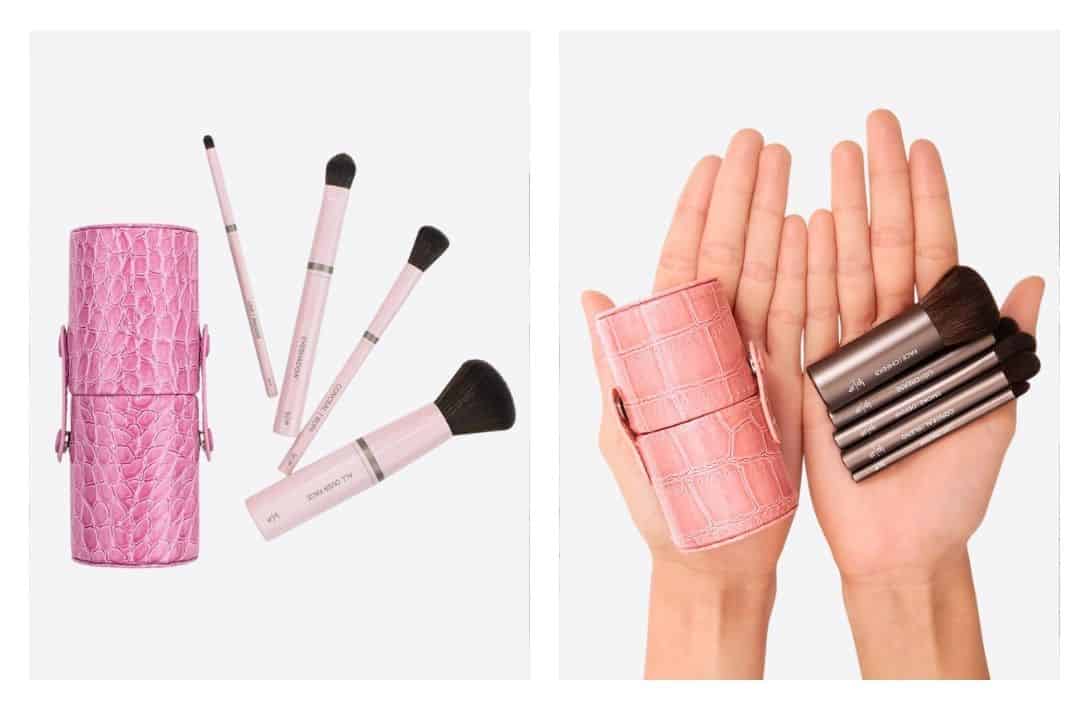 9 Vegan Makeup Brushes For A Flawlessly Fur-Free Face Images by Jenny Patinkin #veganmakeupbrushes #veganmakeupbrushset #bestveganmakeupbrushes #ecomakeupbrushes #ecofriendlymakeupbrushes #sustainablejungle