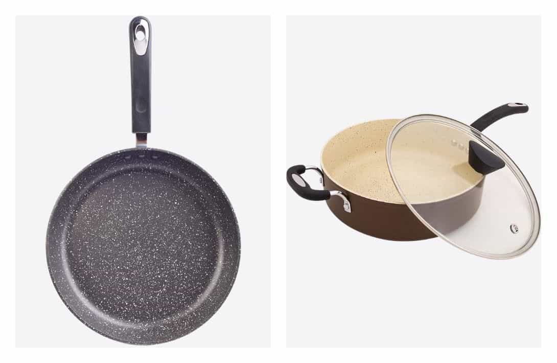 Is Granite Cookware Safe? 7 Brands For a Forever Chemical-Free Kitchen Images by Ozeri #granitecookware #isgranitecookwaresafe #nonstickgranitecookware #nontoxicgranitecookware #granitestonecookware #bestgranitestonecookware #isgranitestonecookwarenontoxic #sustainablejungle
