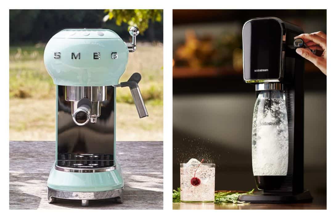 11 Sustainable Kitchen Products Cooking Up An (Eco-Friendly) Storm Images by Sodastream and SMEG #sustainablekitchenproducts #sustainablekitchencleaningproducts #ecofriendlykitchenproducts #ecofriendlyproductsforkitchen #productsforasustainablekitchen #ecofriendlykitchenware #sustainablejungle