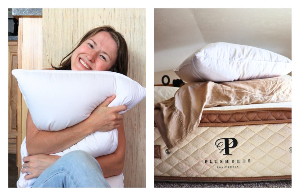 9 Non-Toxic & Organic Pillows Giving Us A Peaceful, Plastic-Free Sleep Images by Sustainable Jungle #organicpillows #bestorganicdownpillows #organiccottonpillows #nontoxicpillows #nontoxicmemoryfoampillows #organicthrowpillows #sustainablejungle