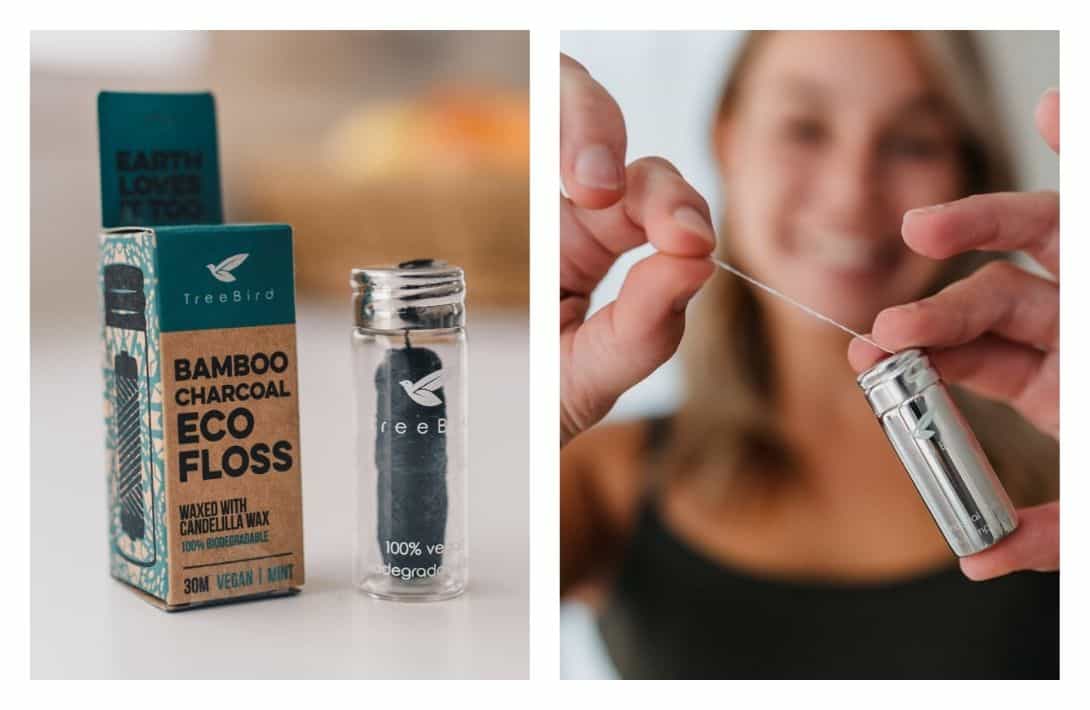 Zero Waste Floss: 8 Eco-Friendly Flossers For A Sustainable Smile Images by Treebird Bamboo #zerowastefloss #zerowastedentalfloss #ecofriendlyfloss #zerowasteflosspicks #zerowasterefillablesilkfloss #sustainableflossing #sustainablejungle