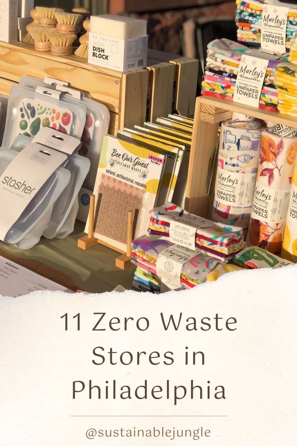 11 Zero Waste Stores in Philadelphia For Your Declaration of Plastic Independence Image by Ray's Reusables #zerowastestorephiladelphia #zerowastegrocerystorephiladelphia #refillstorephiladelphia #philadelphiazerowastestores #bulkrefillstoresphiladelphia #sustainablejungle