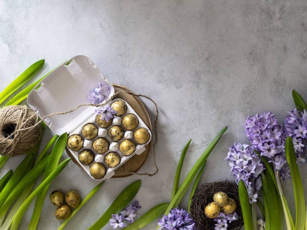 How to Have a Sustainable Easter: 13 Egg-cellent Eco-Friendly Tips Image by micheile henderson #sustainablejungle #sustainableeasterbasktetideas #sustainableeastereggs #ecofriendlyeaster #ecofriendlyeasterbaskets #ecofriendlyfillableeastereggs #sustainablejungle