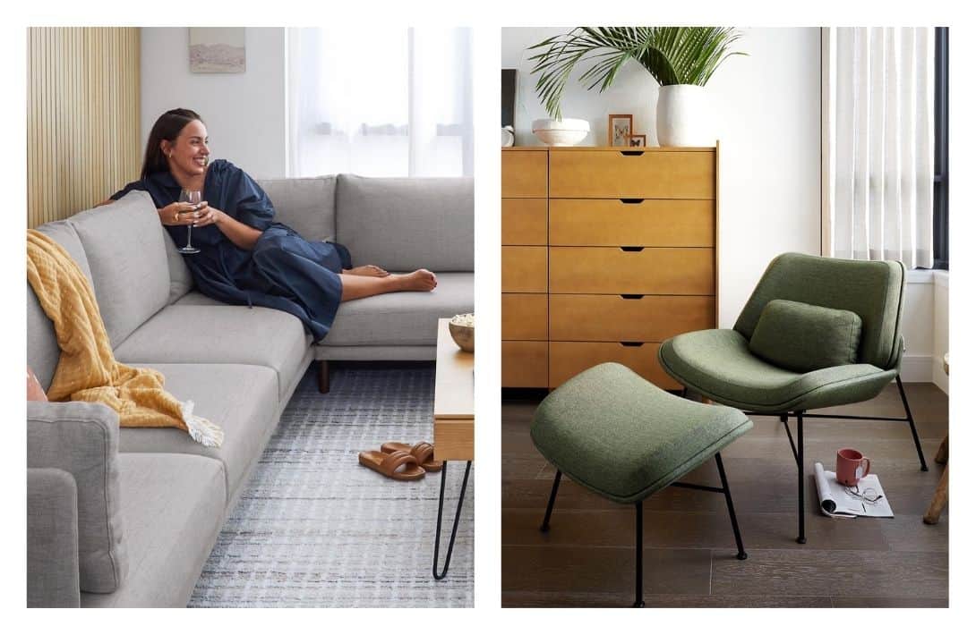 11 Eco-Friendly & Sustainable Furniture Brands to D-Eco-Rate Your Home Images by Burrow #sustainablefurniture #sustainablefurniturecompanies #bestsustainablefurniturebrands #ecofriendlyfurniture #affordableecofriendlyfurniture #ecofriendlybedroomfurniture #sustainablejungle