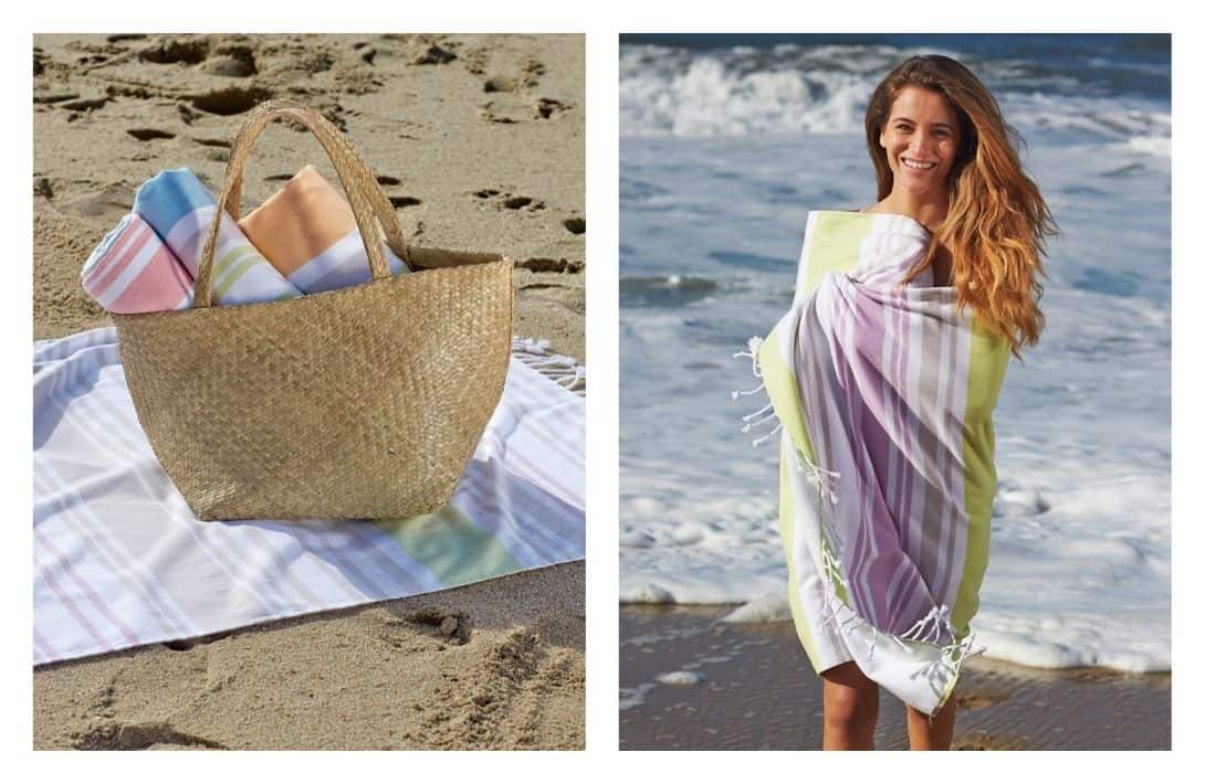 7 Sustainable Beach Towels For Eco-Friendly Summer Fun Images by Coyuchi #sustainablebeachtowels #sustainableethicalbeachtowels #ecofriendlybeachtowels #sustainableorganicbeachtowels #cutesustainablebeachtowels #sustainablejungle